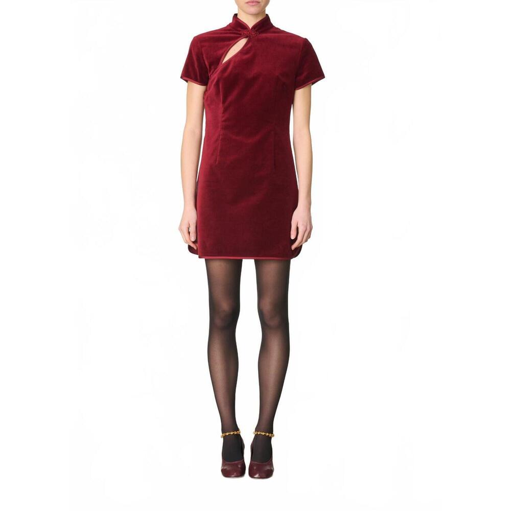 NEW VANESSABRUNO the cerise mini dress in cerise